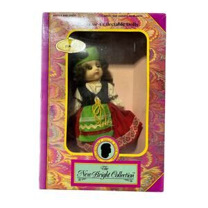 The New Bright Collection Bookcase Collectable Italy Doll